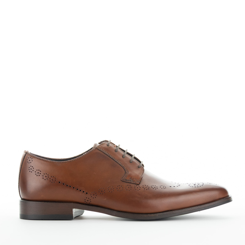 Ambiorix veterschoen cognac | Veterschoen | Ambiorix | Cognac | 112466 |  Gratis levering vanaf €75 | Buffalini schoenen en mode